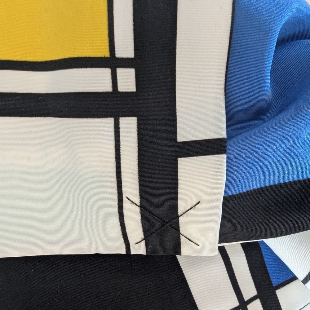 Worthington Green Blue Yellow Geometric Pencil Skirt - Picture 4 of 8